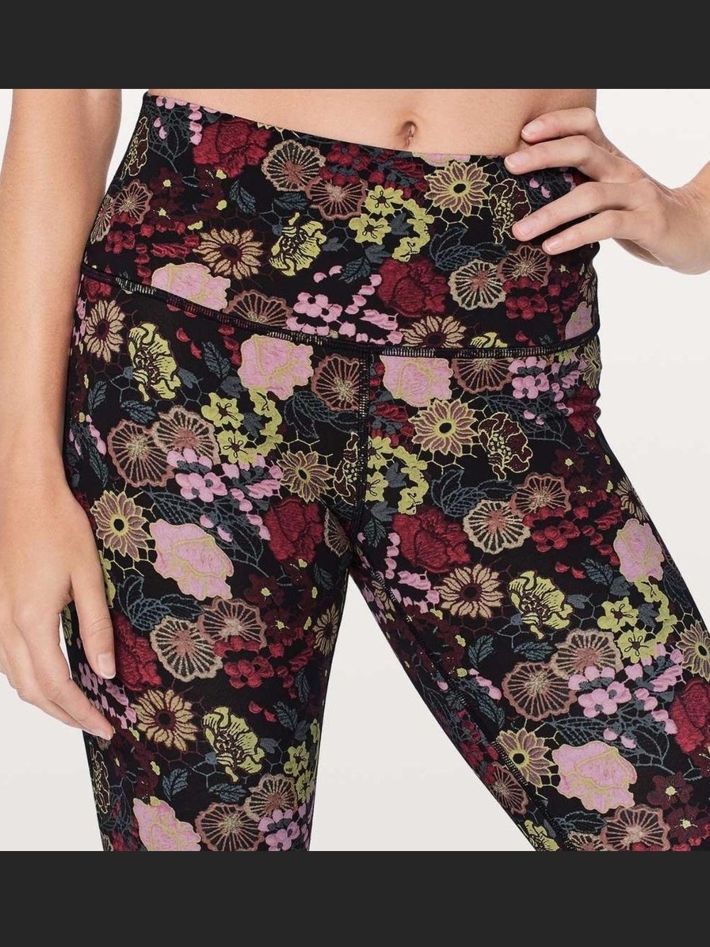 Lululemon Wunder Under Hi-Rise "Fluorolace Multi" Floral Print
